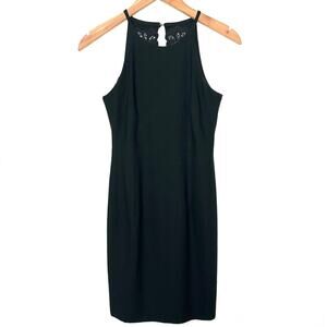 Vintage Y2K Laundry by Shelli Segal Black Sheath Dress Size 2